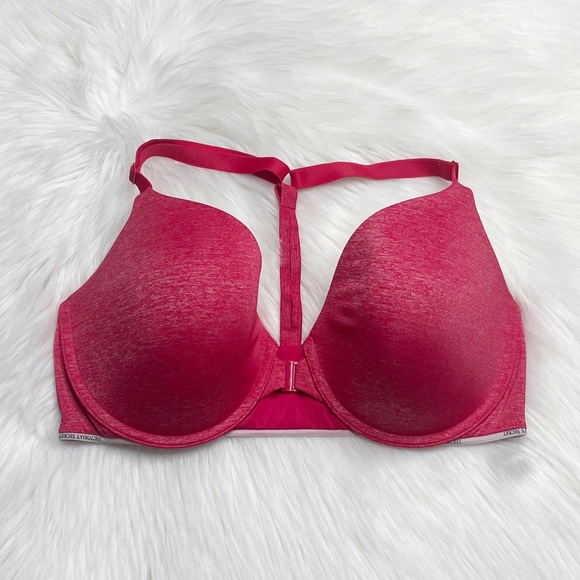 Victoria’s Secret Racerback Semi Demi Pink Strappy Women’s Bra Size 36DD - Picture 1 of 5